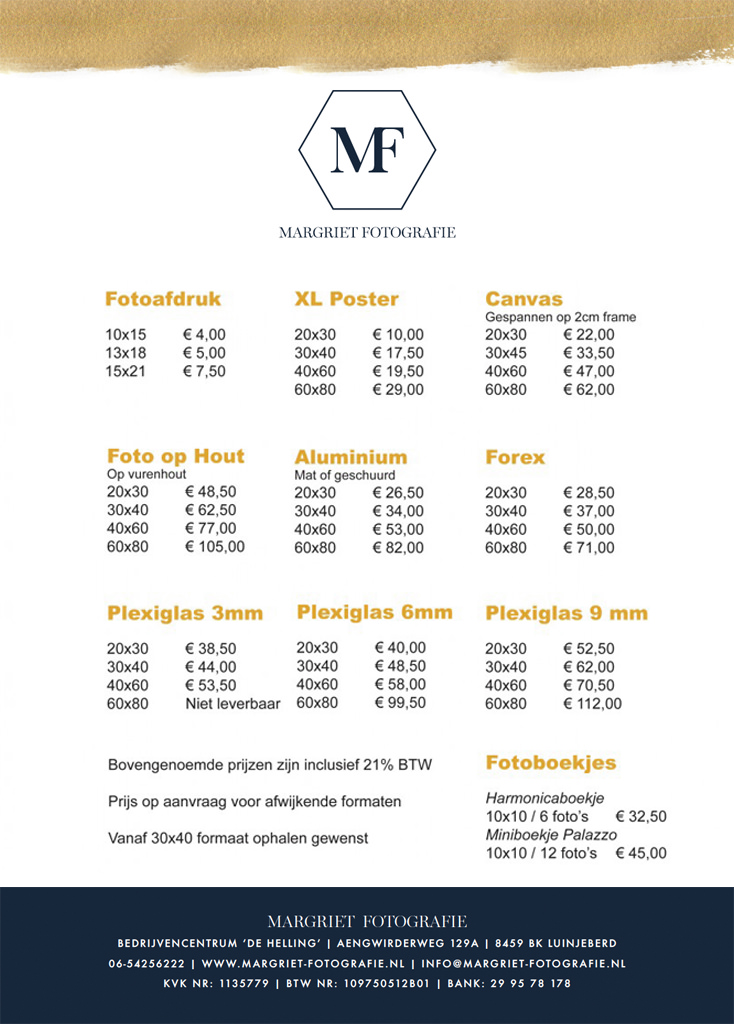 fotograaf prijzen